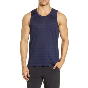 Camisetas sin mangas de algodón grueso de 250 g para gimnasio, deportivas, lisas, con logo impreso OEM, holgadas, tallas grandes, para hombre, tipo singlet, chaleco. - Product Image 1