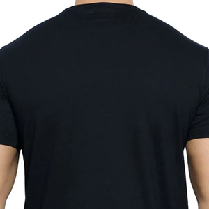 T-shirt uni pour homme 100 % coton anti-boulochage coupe classique manches courtes col rond personnalisable pour la gym et le sport - Product Image 5