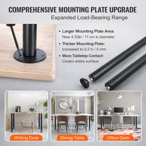 Adjustable Desk Legs 28-inch, Sturdy Steel Construction, <b>Set</b> of <b>4</b> Furniture Support Legs 1200lb Load EDPTBL025 - Product Image 4