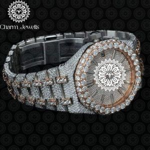 Reloj Charm_Jewells de Lujo en Acero Inoxidable, Caja Redonda de 38 mm, Movimiento de Cuarzo Analógico, Cristal de Zafiro, Brazalete Unisex de Moda - Product Image 2