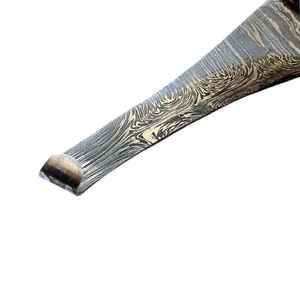 Cuchillo de Herrador de Acero de Damasco Premium IRON para Recorte de Herraduras, Hoja Hecha a Mano, Herramientas Veterinarias, OEM, Marca Privada - Product Image 2