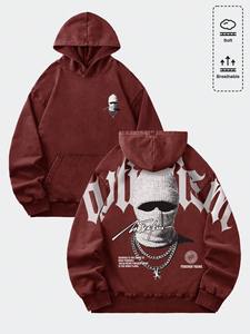 Mens <b>hoodie</b> oversized casual streetwear <b>gym</b> wear heavy weight pullover <b>hoodie</b> winter - Product Image 5