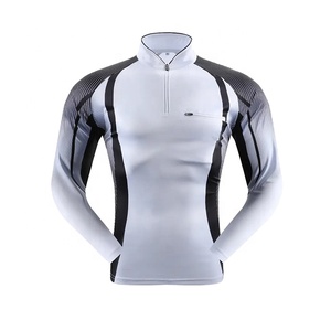 เสื้อรัดกล้ามเนื้อ MMA คุณภาพสูงแบบซิป ยูนิเซ็กซ์ แขนยาว ป้องกันแสงแดด ผ้าโพลีเอสเตอร์/ไนลอนยืดหยุ่นเล็กน้อย พิมพ์ลายด้วยความร้อน รับผลิตแบบ OEM - Product Image 1