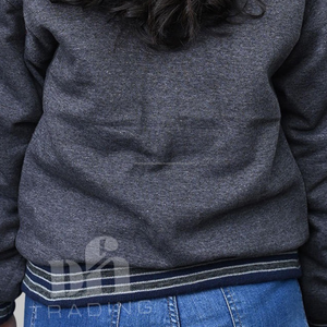 Blousons Bomber Varsity en Denim Enduit Brodés Personnalisés pour Hommes – Col Montant Décontracté, Réversibles et Respirants pour l'Hiver - Product Image 4