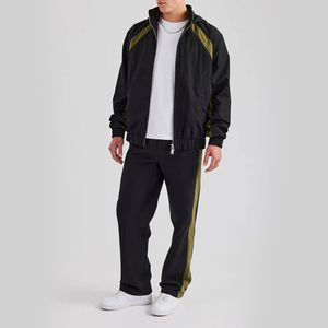 Fashion Men <b>Tracksuit</b> Windbreaker 2 Piece Set Streetwear Zipper Custom OEM Services Premium Quality Made Men Windbreaker Sets - Product Image 5