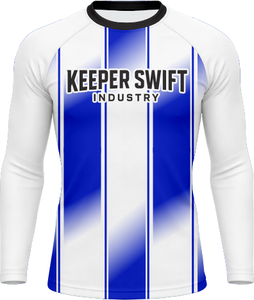 Rashguard pour homme, dernier design, couleur rouge, manches longues, avec logo personnalisé - Product Image 2