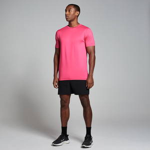 Camiseta Deportiva de Poliéster para Hombre, Corte Ajustado, Panel Trasero de Malla, Secado Rápido, Transpirable, con Logotipo Personalizado - Product Image 4