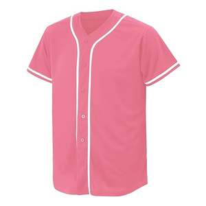Chemises de baseball pour jeunes en gros pour hommes et femmes, chemises de baseball personnalisées à boutons avec sublimation - Product Image 3