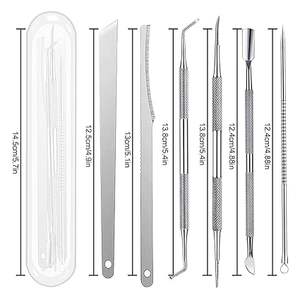 Kit de lime et de rehausseur pour ongles incarnés de qualité supérieure en acier inoxydable, outils de podologie pour les bords incarnés, instruments chirurgicaux - Product Image 2