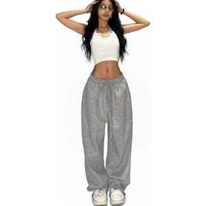 Pantalon de survêtement ample, pantalon large pour femme, joggers décontractés surdimensionnés, pantalon de détente confortable à coupe ample pour le streetwear - Product Image 1