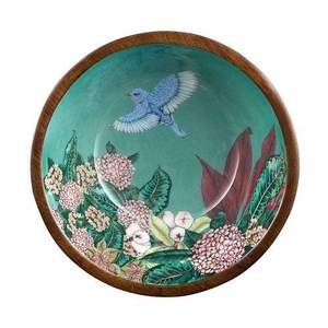 Ensemble de deux bols en bois émaillés, écologiques, style américain, best-sellers, pour salades, plats, utilisation en fête, taille personnalisée, fabriqués en Inde - Product Image 5