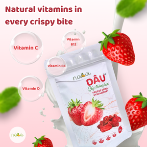 Fraises lyophilisées de qualité supérieure, saines et sucrées, emballées sous vide en vrac pour l'exportation, processus de séchage FD - Product Image 6