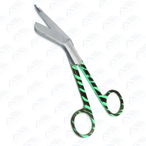 First Aid Instruments 5.5 Nursing Scissors Blunt Tip Distinctive <b>Keyring</b> Medical Lister Bandage Scissor Perfect Nurses Scissors - Product Image 3