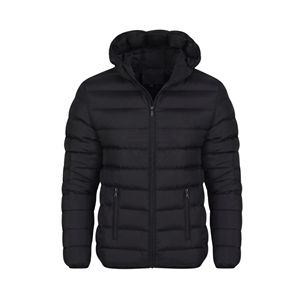 Windproof Heavyweight Breathable <b>Puffer</b> <b>Jacket</b> For Men Hooded Padded Down Bubble Quilted Warm Polyester Durable <b>Jackets</b> - Product Image 1
