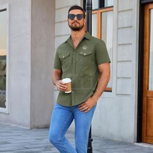 Camisa de Trabajo Resistente al Fuego con Botones a Presión de Tela Azul, 100% Algodón FR, Trajes de Soldadura para Soldadores Industriales, Ropa de Trabajo de Seguridad Australiana - Product Image 4