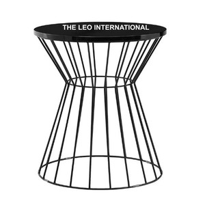 Mesa de Centro de Vidrio Transparente para Sala de Estar, Hogar, Hotel, Restaurante, Mesa Auxiliar de Aluminio Plateado con Base en Forma de Árbol - Product Image 5