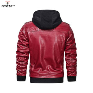 Blouson de moto en toile pour homme, en cuir d'agneau véritable, finition bicolore, élégant, avec surpiqûres, vêtement d'extérieur décontracté et tendance, coupe ajustée, hiver - Product Image 3
