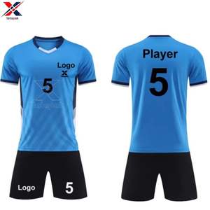 Camisetas Deportivas Cortas Transpirables con Cuello en V, Impresión Personalizada con Logotipo, Uniforme de Fútbol a Color, Unisex para Adultos, Ropa de Equipo - Product Image 6