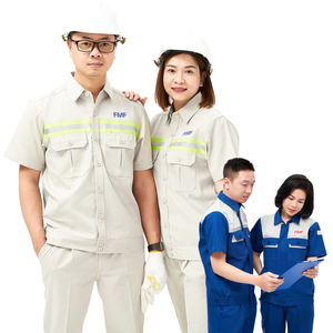 Uniforme de travail personnalisé imperméable et respirant pour hommes et femmes ensemble chemise/pantalon grande taille de l'usine FMF VN - Product Image 1