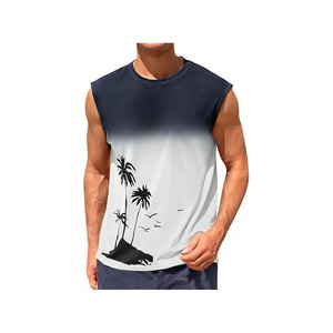 เสื้อกล้ามพิมพ์ลายต้นปาล์มสำหรับผู้ชาย - Product Image 1