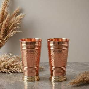Vasos de cobre martillado ecológicos para camping, vasos de cobre para bar, vasos de cobre martillado ecológicos para el hogar - Product Image 2