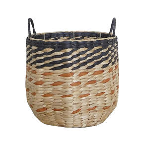 Nouvelle Arrivée Paniers Tressés en Jonc de Mer Naturel et Jacinthe d'Eau, Organisateur de Vêtements Multifonctionnel, Gain de Place, Rangement et Jardinières - Product Image 4