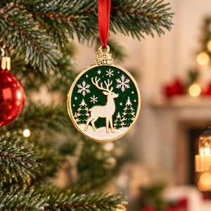 Metal Christmas <b>Tree</b> <b>Ornaments</b> Soft Enamel Personalized Logo Hanging Gift Wholesale - Product Image 3