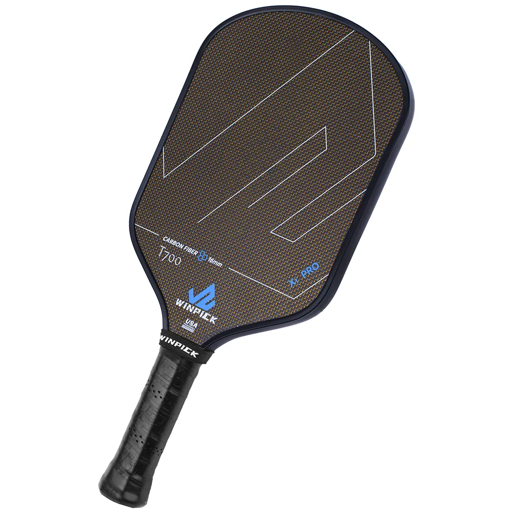 Titanium Pickleball Paddle Custom Logo 16Mm Duurzaam Usapa Thermogevormd Titanium T700 Koolstofvezel Pickleball Peddel