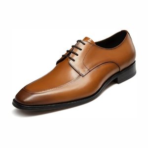 Zapatos Oxford de Piel Genuina con Punta Cuadrada y Cordones para Otoño, para Negocios, Ocio y Oficina, para Hombre - Product Image 6