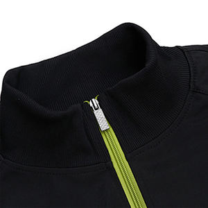 Conjunto Deportivo Negro para Hombre, Diseño a Rayas, Chaqueta con Cierre Completo y Pantalones, Poliéster Transpirable, Ropa de Otoño - Product Image 3