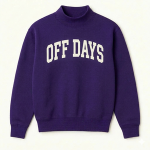 Sweat-shirt à col montant Street Comfort, coupe oversize, en molleton de coton, pull chaud d'hiver, style streetwear décontracté et confortable - Product Image 1