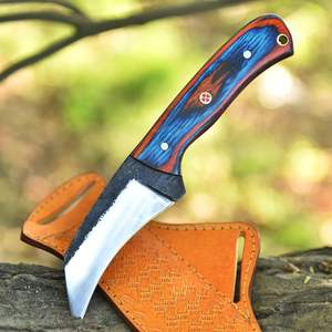 Couteau de chasse artisanal MORTAL SAGA OEM, lame en acier à haute teneur en carbone 1095, 4,5 pouces, pointe tombante, 58HRC, acier inoxydable pour le dépecage - Product Image 5