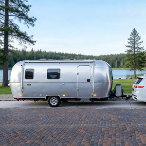 Autocaravana Personalizable de Acero Inoxidable, Remolque para Campamento, Caravana Móvil de Viaje con Cocina, Baño y Espacio para Dormir - Product Image 2