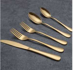 Ensemble de couverts de luxe en acier inoxydable poli miroir, durable, pour dîner, couteau, cuillère, fourchette, vente en gros pour fêtes - Product Image 3