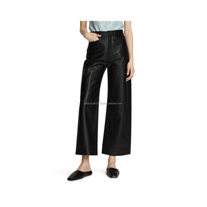 SPORTS GEARS Pantalon élégant pour femme, noir, 100% lin, imperméable, respirant, écologique, léger, taille haute, coupe ajustée - Product Image 5