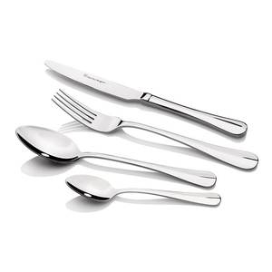 Gold plated oval Stainless Steel Flatware Set High <b>Mirror</b> Polish Rust Resistant Wedding Occasion Metal Cutlery - Product Image 2