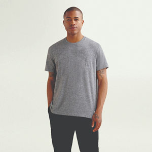 เสื้อยืดโอเวอร์ไซส์ทรงหลวมคุณภาพสูง พิมพ์ลายโลโก้ตามสั่ง ผ้าหนา ซักย้อมสไตล์วินเทจ เหมาะสำหรับออกกำลังกาย ฟิตเนส สำหรับผู้ชาย - Product Image 1