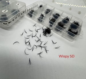 Wholesale Eyelash Extensions Wispy 5D 7D 9D Handmade Synthetic Hair Thin Base Thickness 0.03mm-0.15mm CC/D/DD/M/L Curl Mixed - Product Image 3
