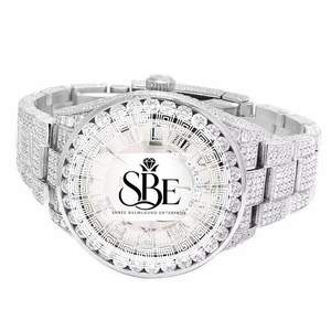 Reloj de Diamantes Hip Hop Cuadrado Simple de Acero Inoxidable con Moissanita para Hombre, Resistente al Agua, Elegante, Movimiento de Cuarzo, al Mejor Precio - Product Image 3