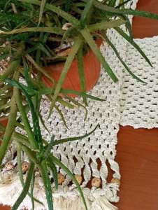 Handmade White <b>Macrame</b> Placemats Decorative Table Mats Boho Table Decor for Dining Home Bulk Supply - Product Image 2