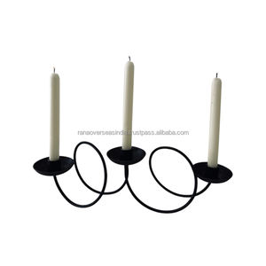 Candelero de Metal de estilo curvo de alta venta, candelabro decorativo de hierro, ideal para fiesta de boda en casa a precios asequibles - Product Image 4