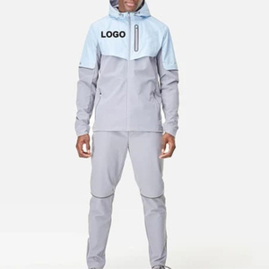 Ensemble de vestes coupe-vent imperméables pour hommes sur mesure, fabricant de vêtements de sport OEM, marque privée - Product Image 1