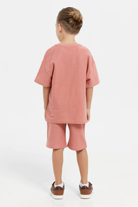 Kids Summer Clothing Set Crew Shirt and Shorts Set Streetwear Custom Print Clothing Manufacturers Custom Kids <b>Tshirt</b> Shorts Set - Product Image 4