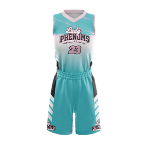 Uniforme de Baloncesto Personalizado al por Mayor para Mujer, Sublimado por Completo, Transpirable, de Malla, de Secado Rápido, Camiseta y Pantalones Cortos Deportivos - Product Image 4