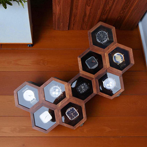 Caja de Madera para Exhibir Relojes, Caja de Madera para Relojes con Tapa de Cristal para Colección en Casa, por AYAANS - Product Image 6