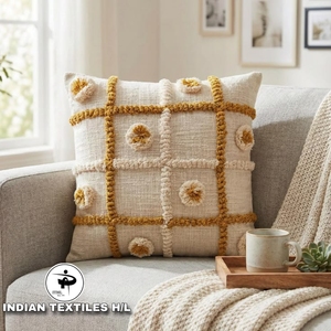 Luxury Tufted Cotton Cushion Cover Living Room Home Decor With Custom Design Boho Pillow Eco-Friendly Custom OEM Wholesale - Product Image 1