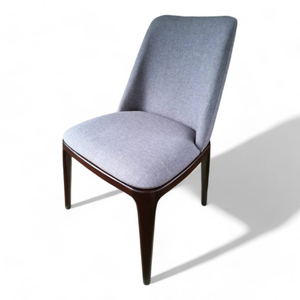 Meubles de salle à manger de style nordique luxueux en cuir, design moderne, avec structure en bois de teck - Product Image 2