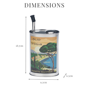 [Holar] Bouteille d'huile de cuisson ovale vintage en acier inoxydable fabriquée à Taïwan pour la cuisine - Product Image 3