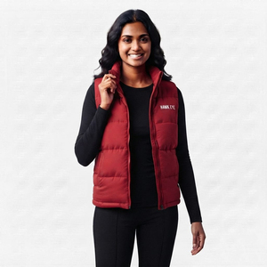 Gilet matelassé décontracté pour femme, sans manches, style doudoune, hiver, fermeture éclair intégrale, vêtement de mode pour l'extérieur - Product Image 3