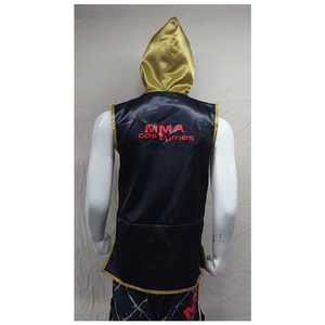 เสื้อแจ็คเก็ตคอร์เนอร์แมนสำหรับชกมวย คิกบ็อกซิ่ง มวยไทย  โลโก้สั่งทำได้  เสื้อแจ็คเก็ตสำหรับในเวที  ปรับแต่งได้  เสื้อแจ็คเก็ตคอร์เนอร์แมนคุณภาพสูง - Product Image 2